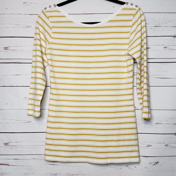 Matilda Jane Yellow Striped Top - Picture 2 of 8